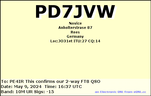 eQSL Card