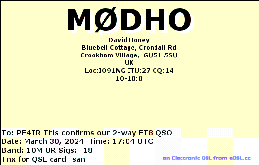 eQSL Card