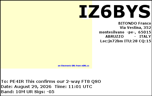 eQSL Card