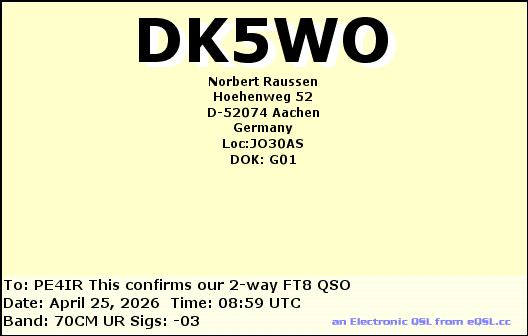 eQSL Card